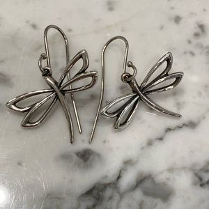 Retired James Avery Dragonfly earrings